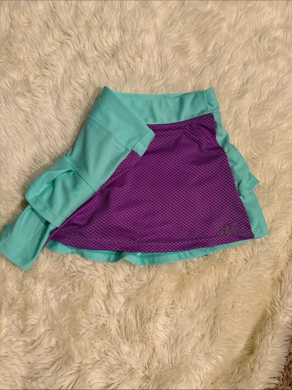 bcg Girls Aqua and Purple Skort